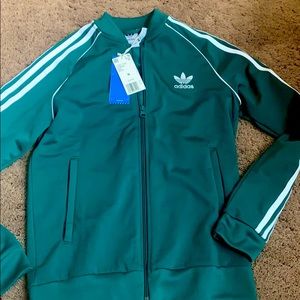 Green Adidas track jacket